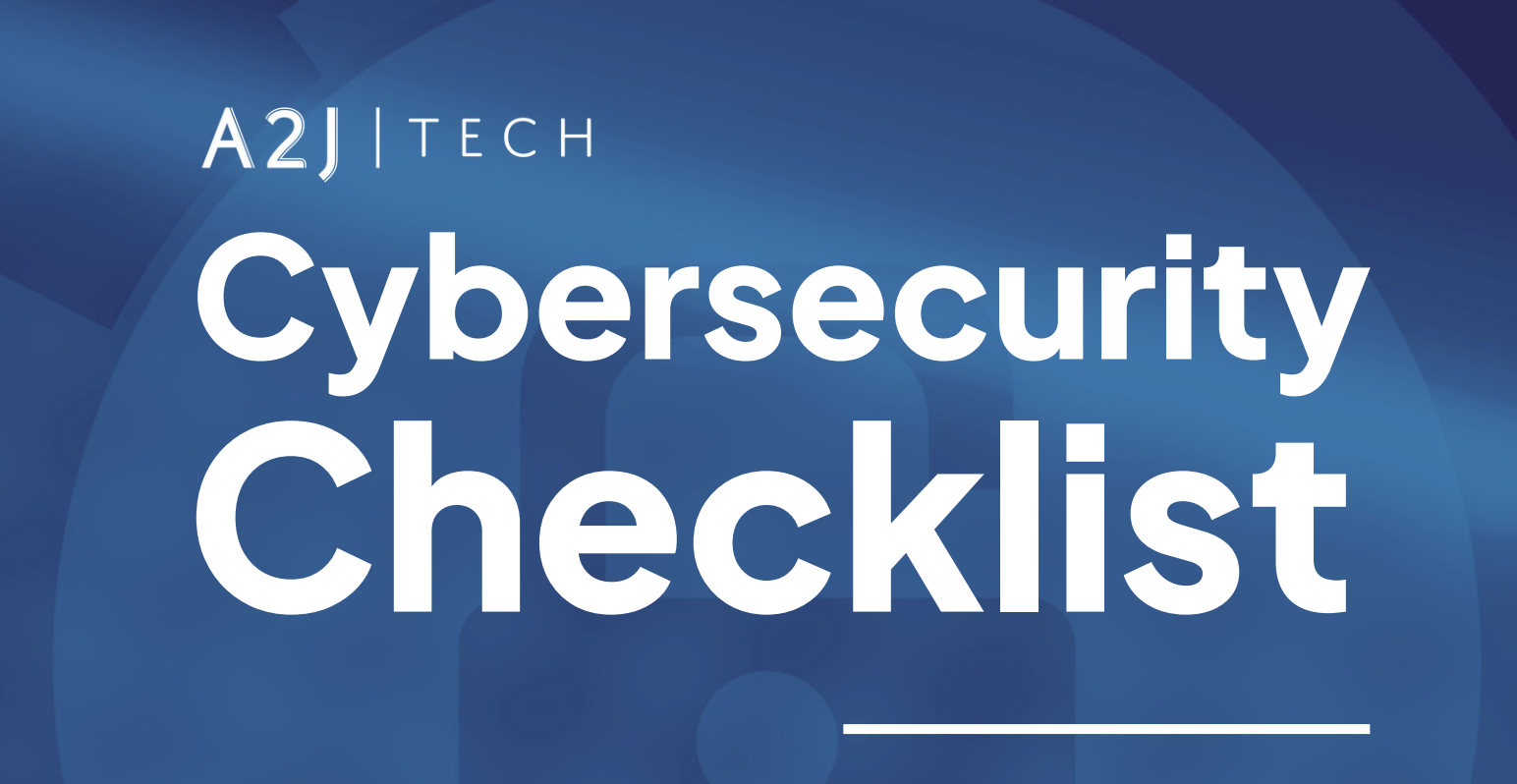 A screenshot introducing our cybersecurity checklist.]